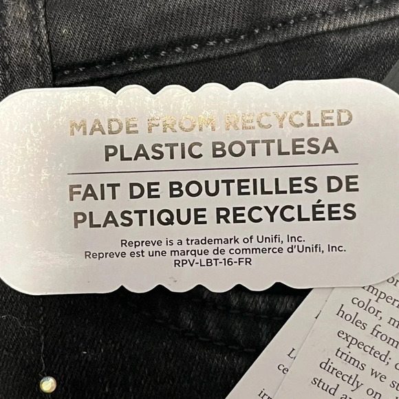 Guess Vintage black embroidered hand beaded girls skinny jeans size 7 Zip front - Picture 12 of 16